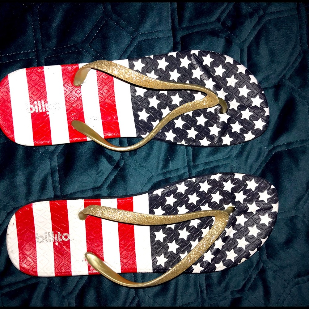 Patriotic Flips Flops